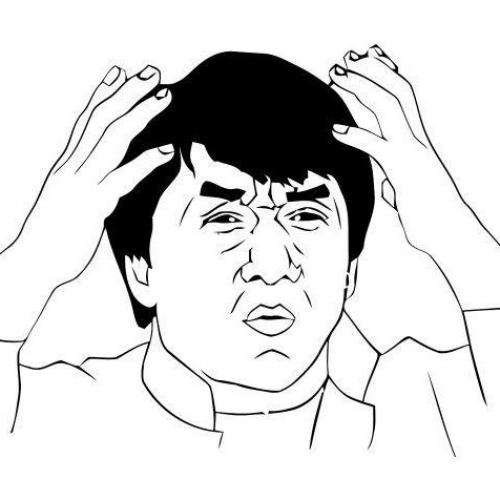 Confused Jackie Chan